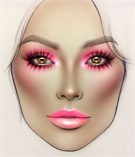 Makeup Artist Face Chart