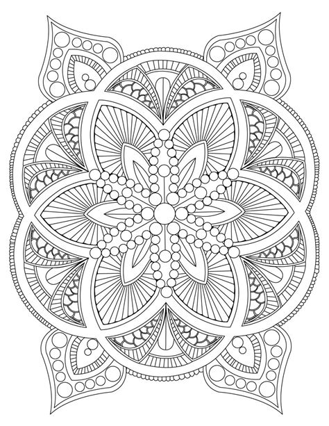 Mandalas Stress Relief Coloring Pages