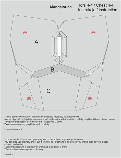 Mandalorian Chest Armor Template Cardboard