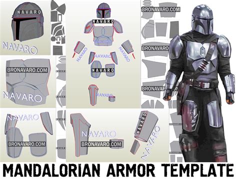 Mandalorian Chest Armor Template Pepakura