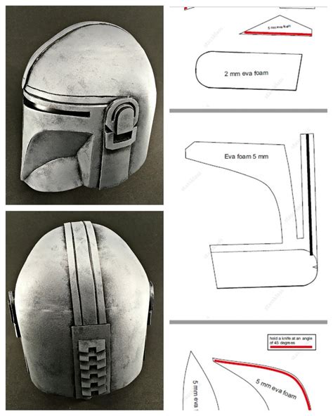 Mandalorian Helmet Template 1