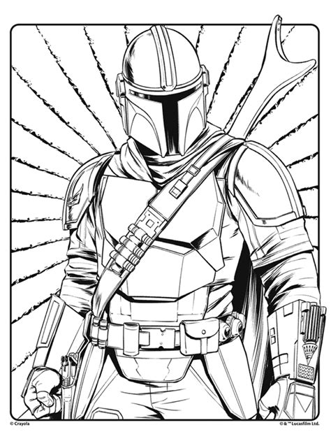 Mandalorian and stormtroopers coloring pages