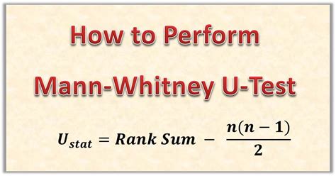 Mann Whitney Test P Value Calculator