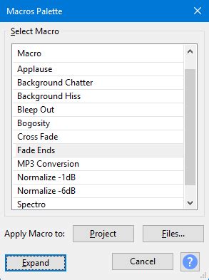 Applying Macros using Manual Techniques