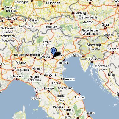 Map of US Army Garrison Vicenza Italy