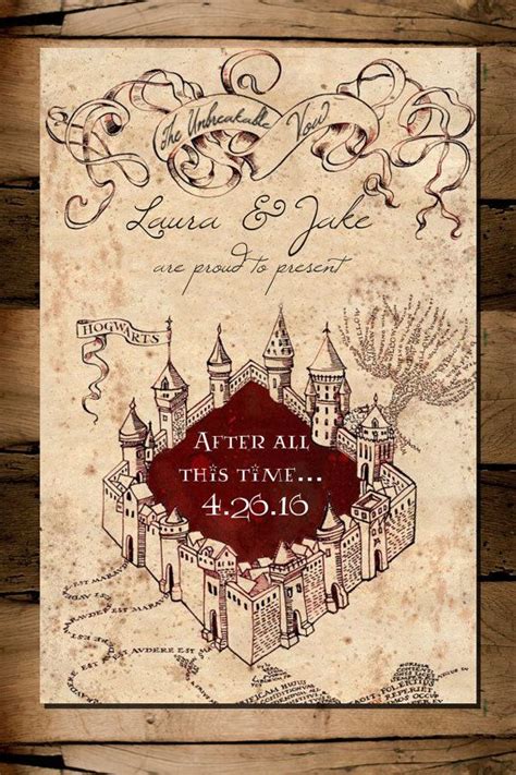 Marauders Map Invitation