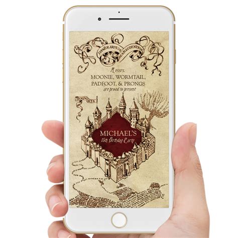 Marauders Map Invitation