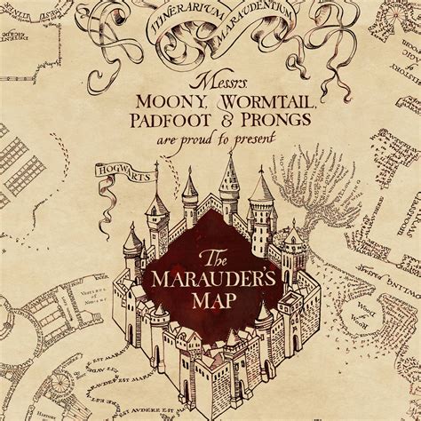 Marauder's Map Printable Frame