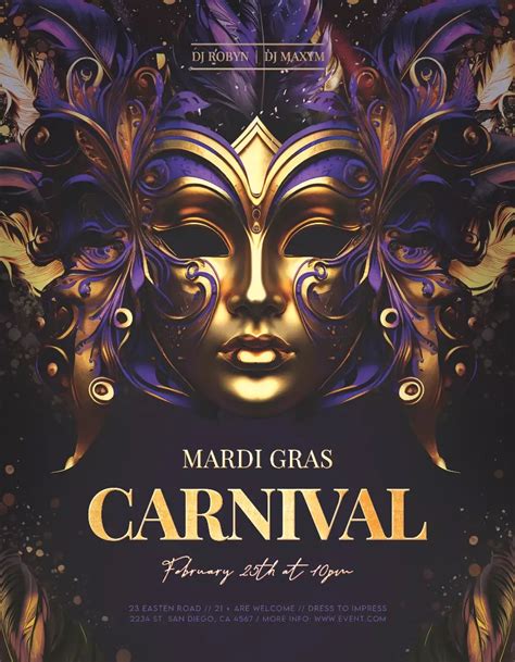 Mardi Gras Flyer Template