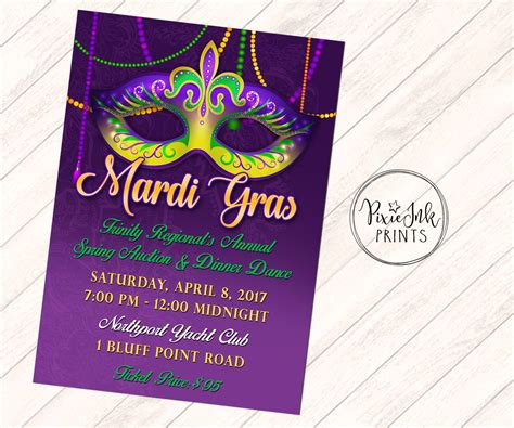 Mardi Gras Invitation Idea 9