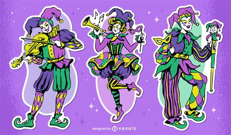 Mardi Gras Jester Designs