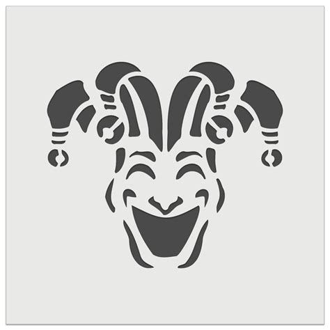 Mardi Gras Jester Stencils