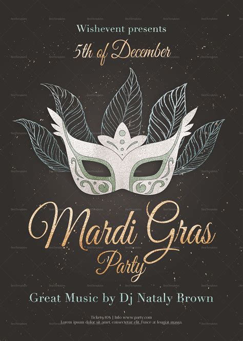 Mardi Gras Masquerade Flyer