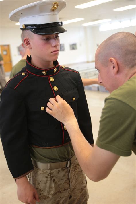 Marine recruits during a training exercise