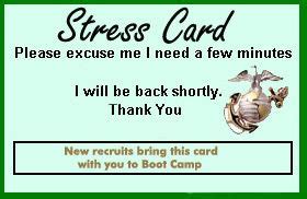 Marine Boot Camp Stress Management