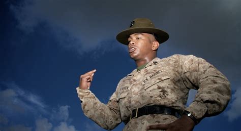 Marine recruits during teamwork training