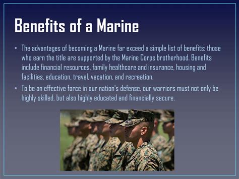 Marine Corps Captain Benefits