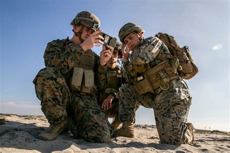 Marine Corps Engineers with combat vehicles