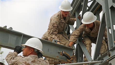 Marine Corps Engineers in construction