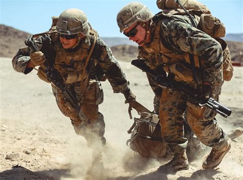 A Marine Infantry Officer in combat training