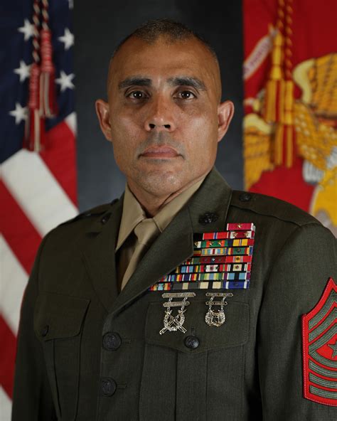 Marine Major receiving award