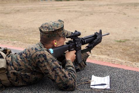 Marine Recruits during Rifle Training