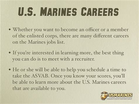 Marines career advancement opportunities