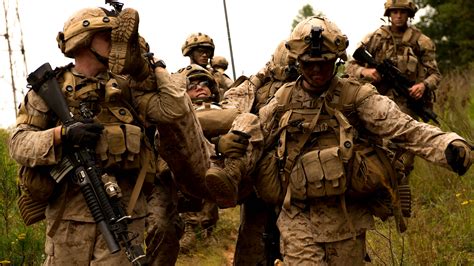 Marines in action