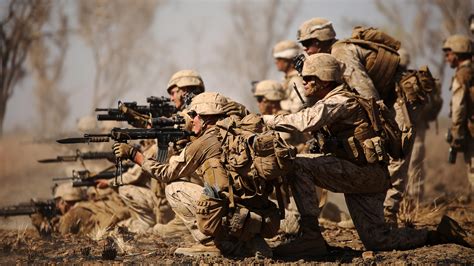 Marines in training