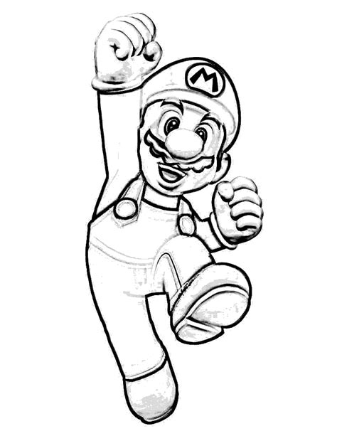 Free Mario coloring pages