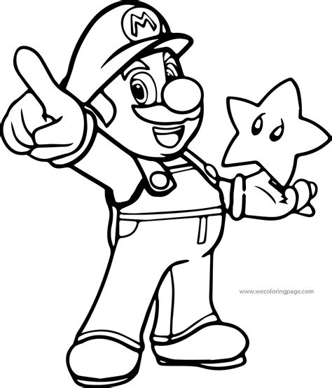 Mario coloring pages for kids