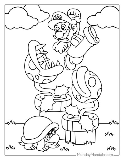 Mario coloring pages for kids