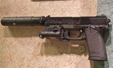 HK Mark 23 Pistol with Tactical Light