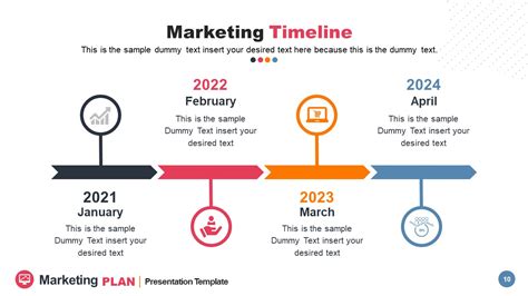 Marketing Timeline Example for PowerPoint Presentations