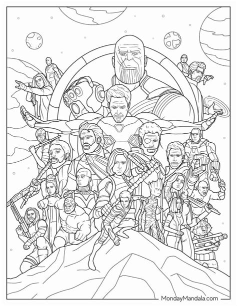 Marvel Coloring Pages for Kids