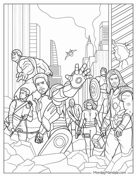 Marvel Coloring Pages Gallery 1