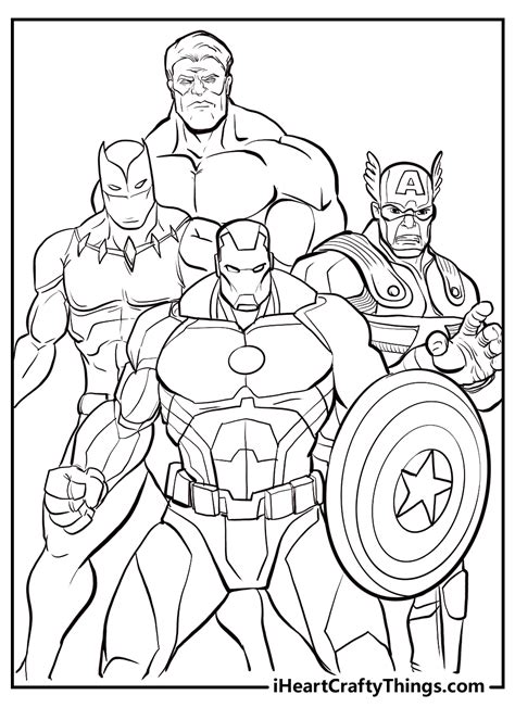 Marvel Coloring Pages for Toddlers