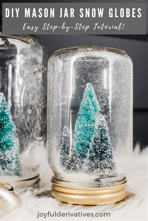 Mason Jar Snowglobes