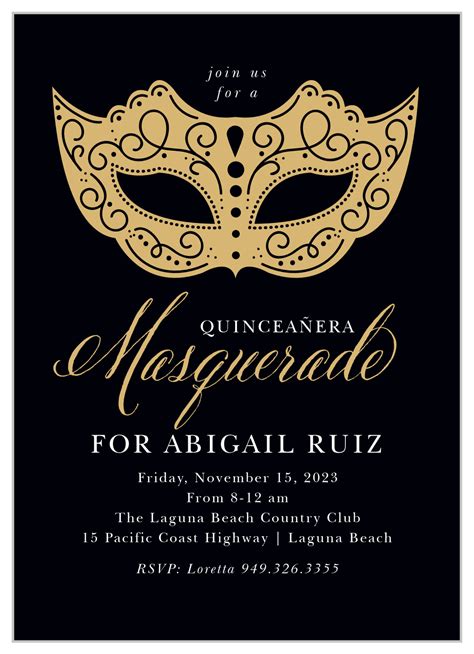 Masquerade Ball Invitation