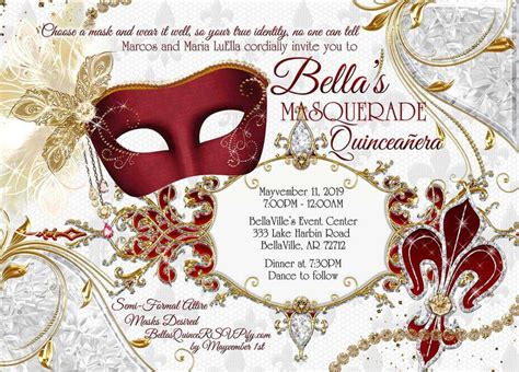 Masquerade Ball Invitation Design 9