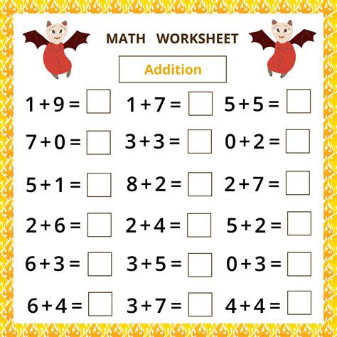 Math Worksheets For Kids