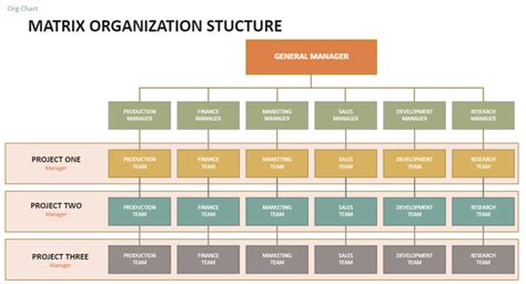 Matrix Organizational Chart