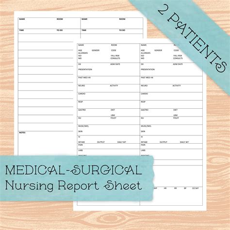 Medical-Surgical Nursing Report Template