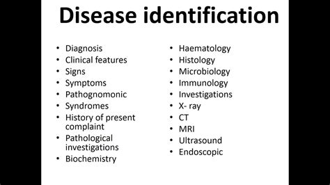 Medical Terminology Diseases and Conditions Image