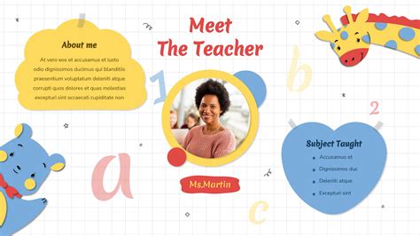 Meet the Teacher Template Google Slides