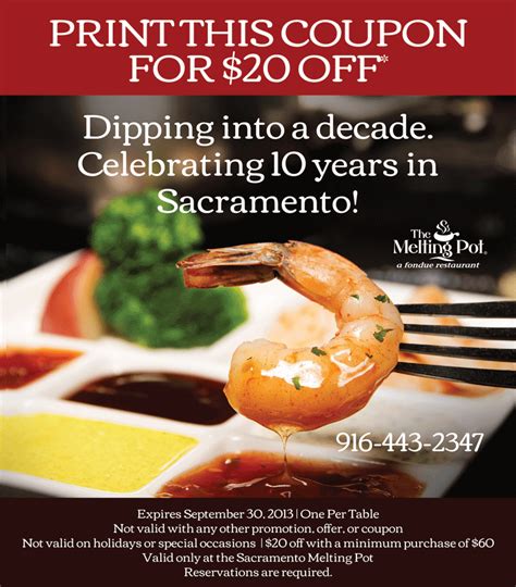 Melting Pot Coupon 10