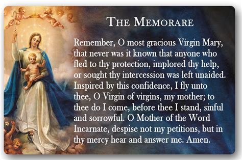 Memorare Prayer Image 1