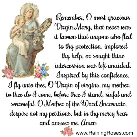 Memorare Prayer Image 2