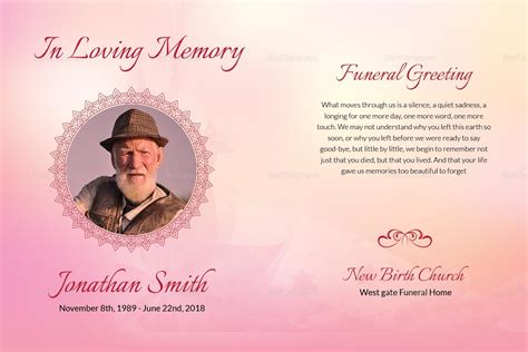 Memorial Card Design