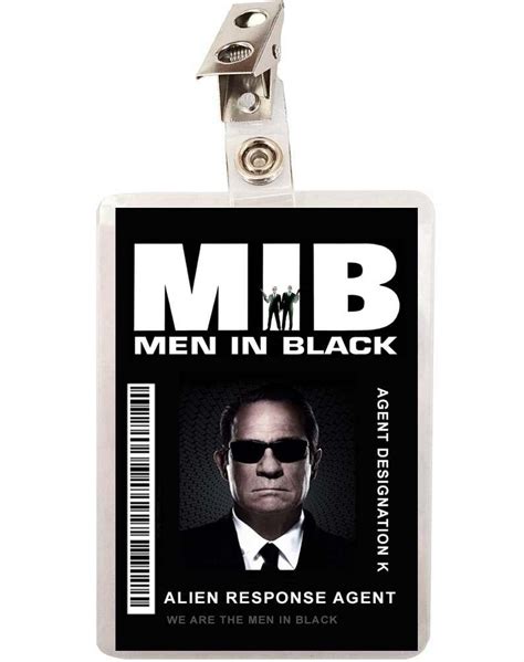 Men in Black Badge Template Design Example 10